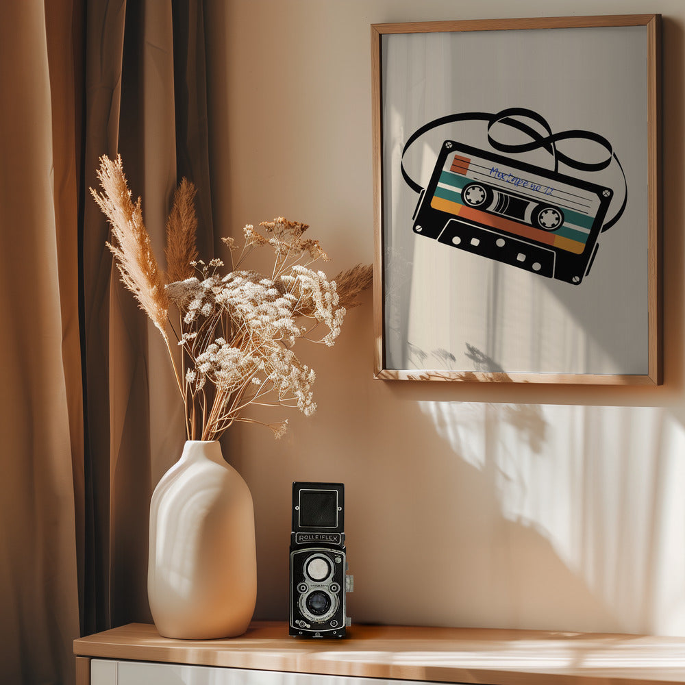 Mixtape No 12 - Poster / Art Print - interiör