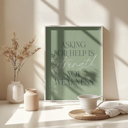 Asking Help - Poster / Art Print - interiör