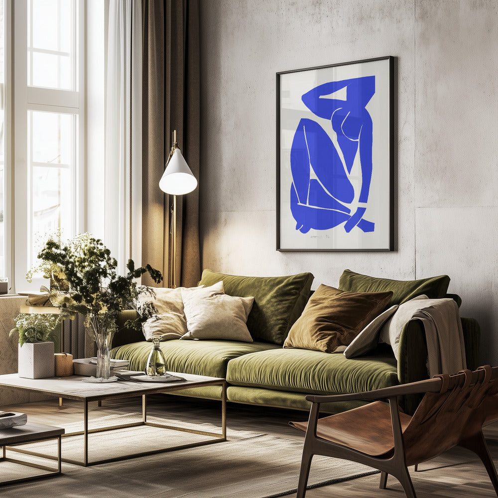 Nudo Blu III 1952 - Poster / Art Print - interiör