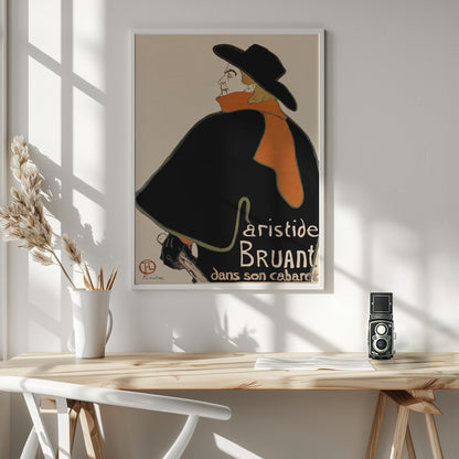 Aristide Bruant In His Cabaret (1893) - Poster / Art Print - interiör