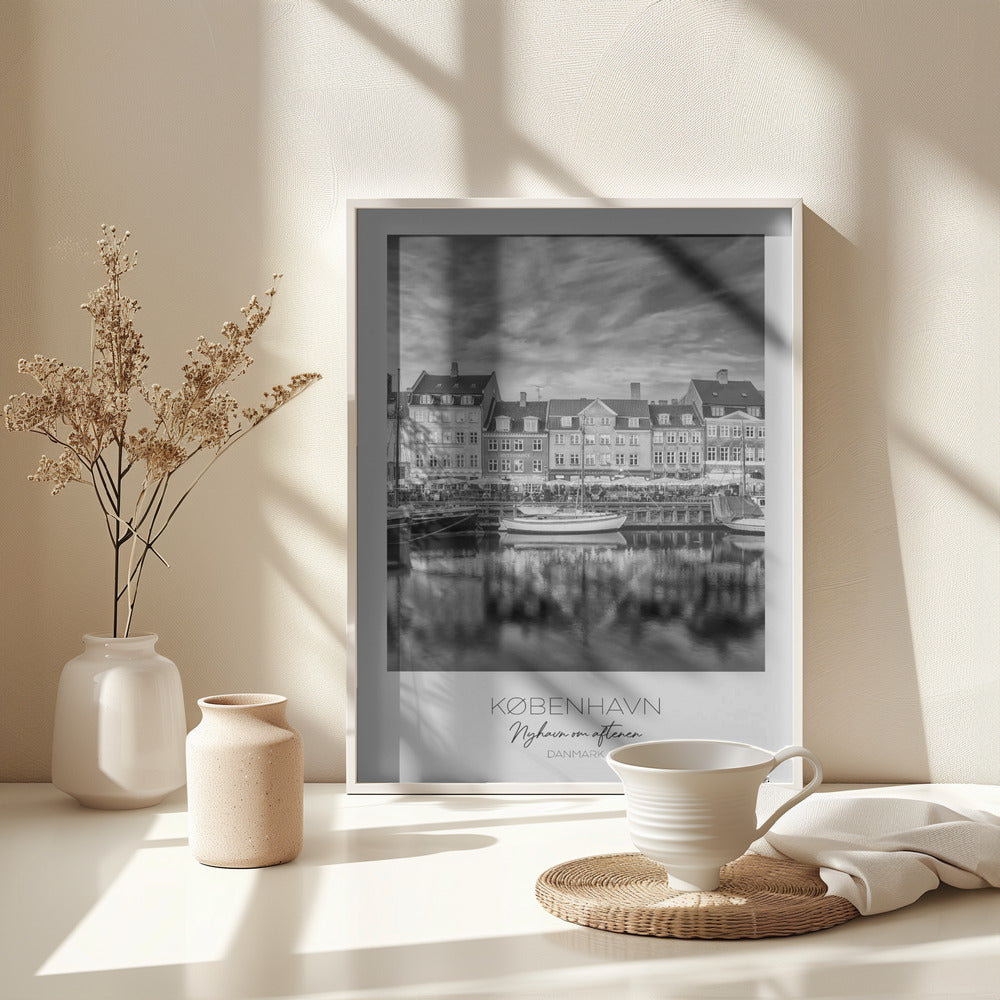 Copenhagen's Historic Harbor - Poster / Art Print - interiör