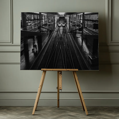 Train Station - Poster / Art Print - interiör