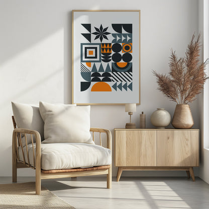 Vibrant Bauhaus Collection #4 - Poster / Art Print - interiör
