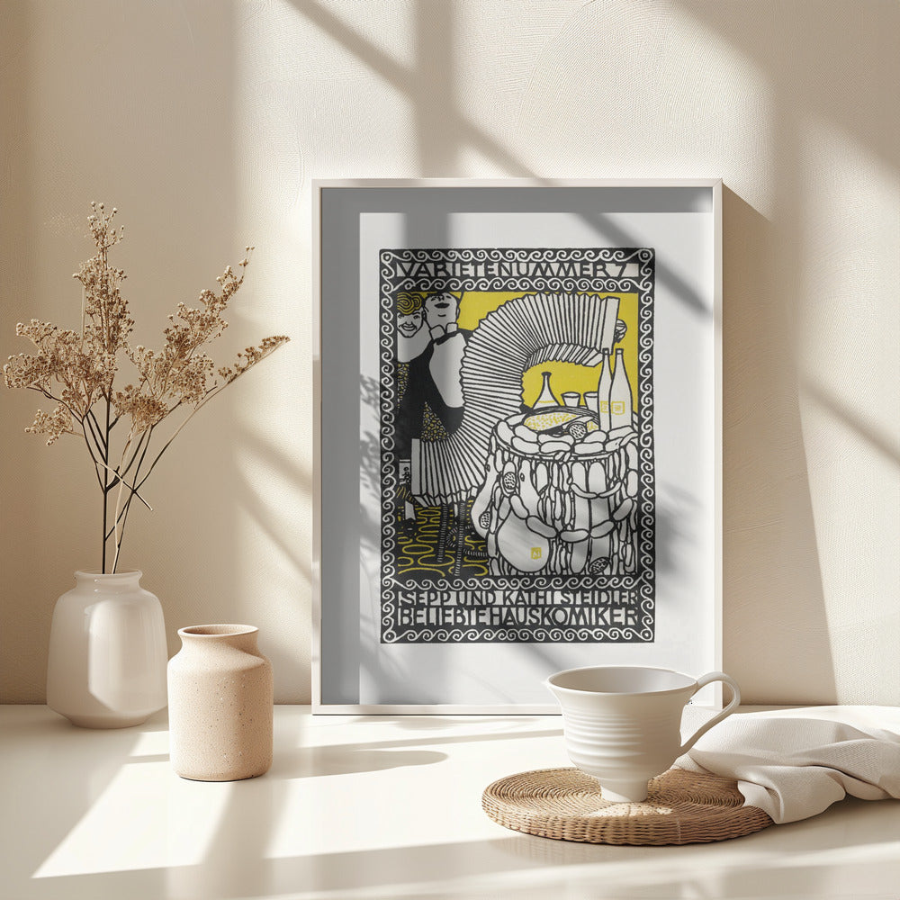 Sepp and Kathi Steidler, Popular House Comedians - Poster / Art Print - interiör