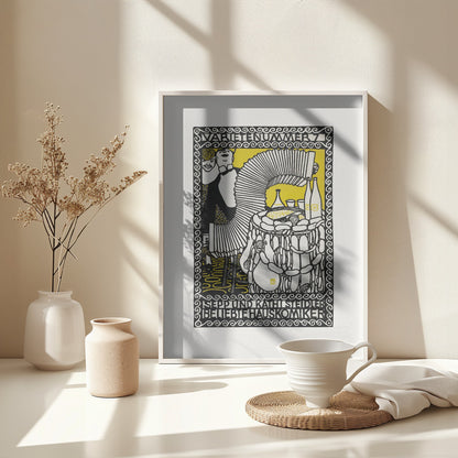 Sepp and Kathi Steidler, Popular House Comedians - Poster / Art Print - interiör