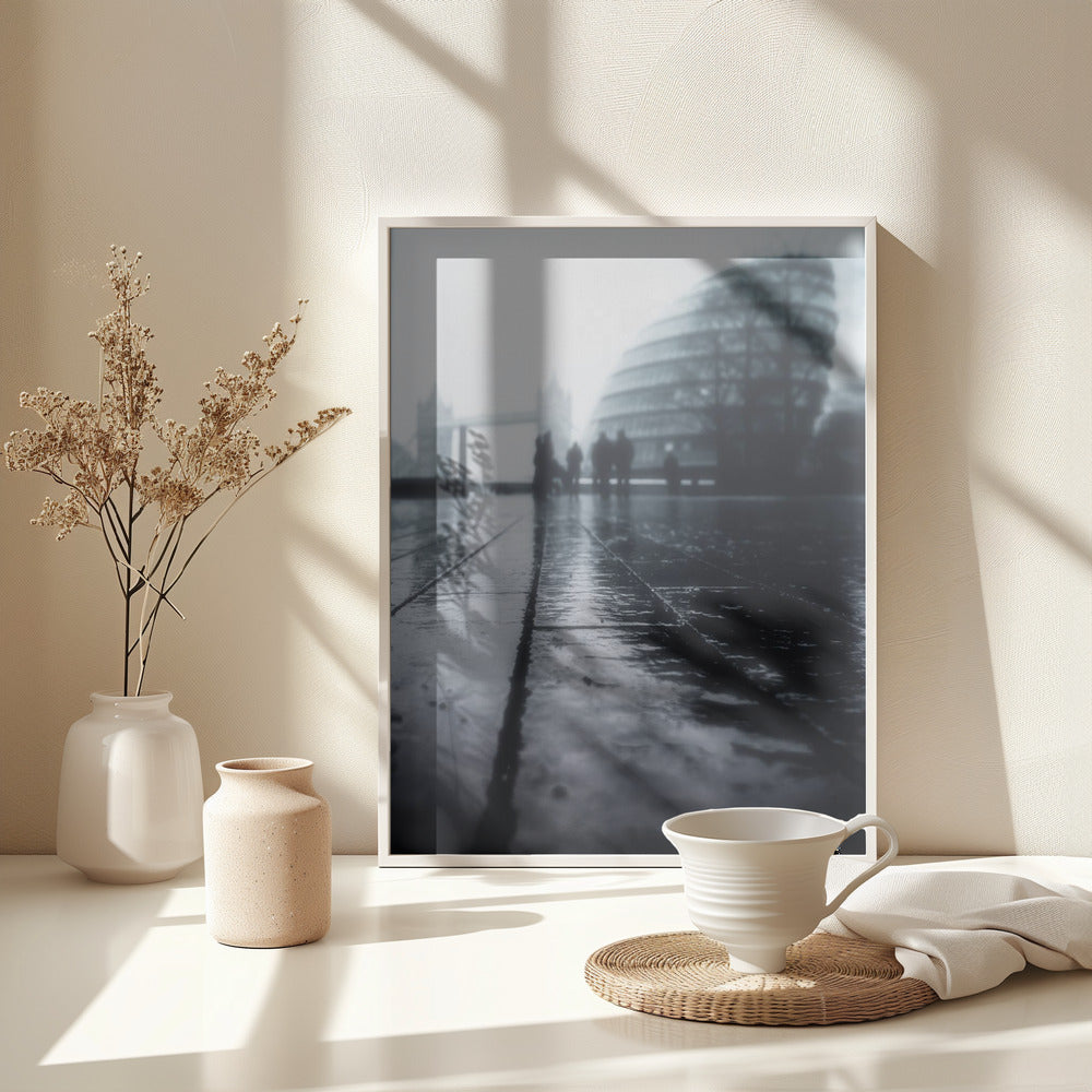 Misty hall - Poster / Art Print - interiör