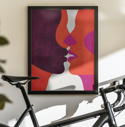 The Kiss - Poster / Art Print - interiör