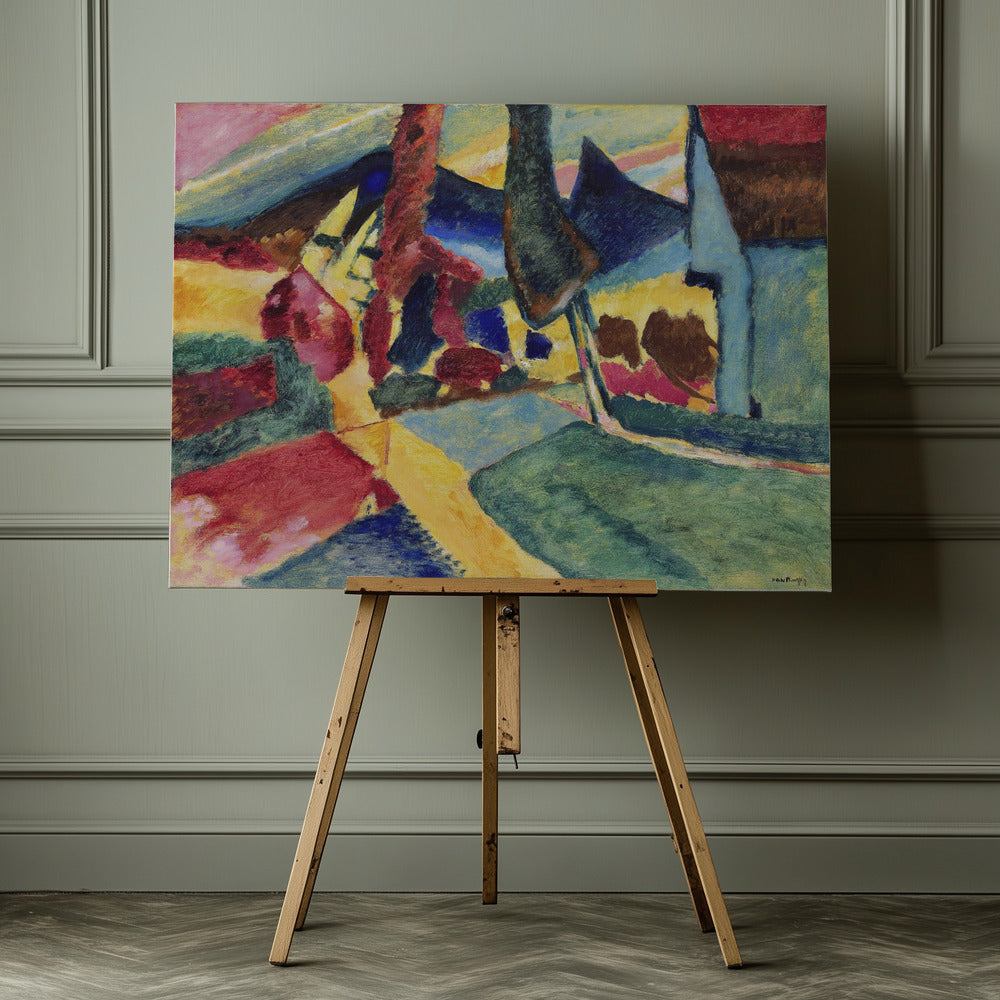 Landscape With Two Poplars (1912) - Poster / Art Print - interiör