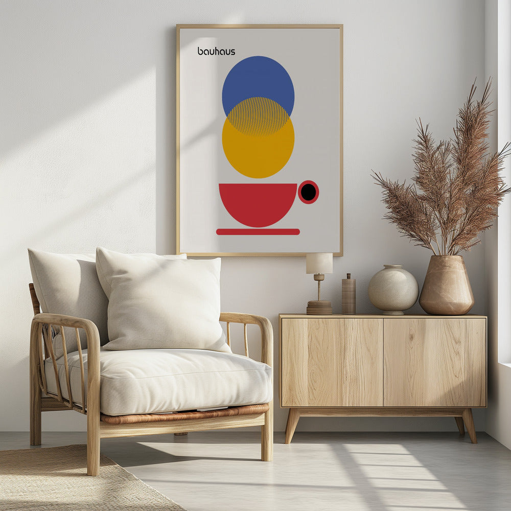 Bauhaus Coffee Abstract - Poster / Art Print - interiör