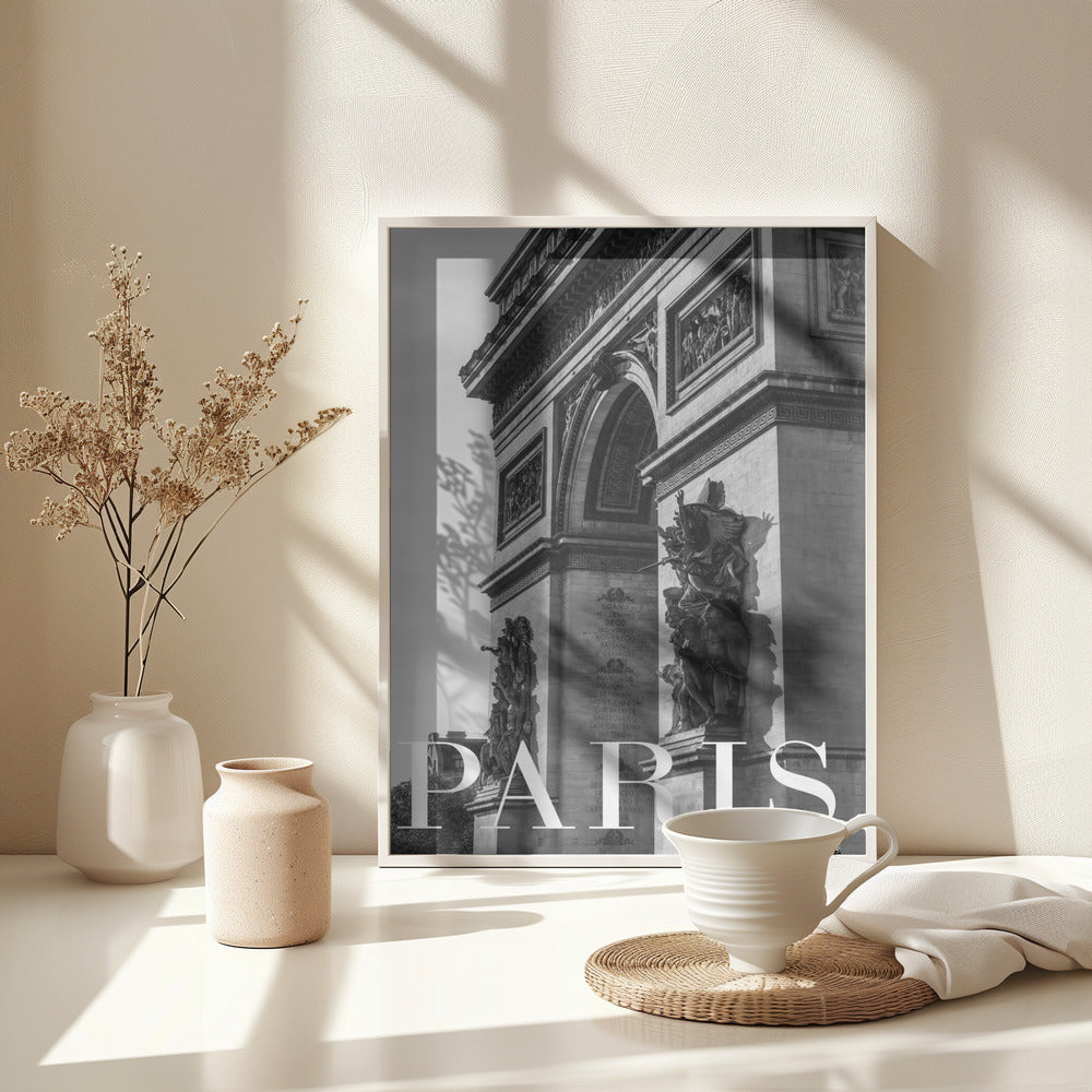 Paris Text 6 - Poster / Art Print - interiör