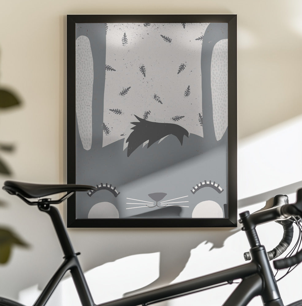 Little Bunny - Poster / Art Print - interiör