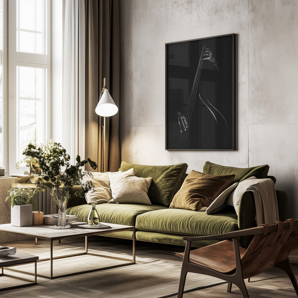 Le contrebassiste - Poster / Art Print - interiör