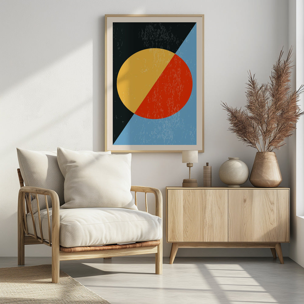 Minimal Abstract Shapes Series #18 - Poster / Art Print - interiör