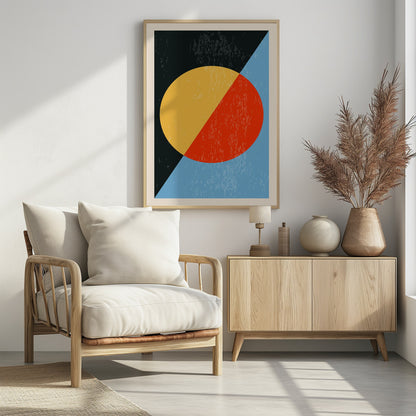 Minimal Abstract Shapes Series #18 - Poster / Art Print - interiör