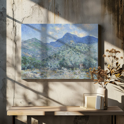 Claude Monet's Valle Buona, Near Bordighera (1884) - Poster / Art Print - interiör