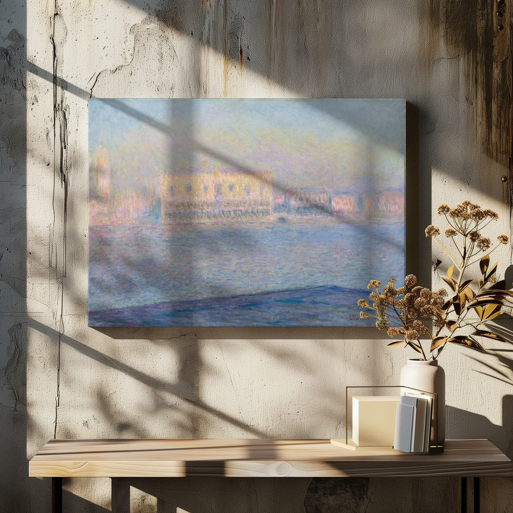 The Doge's Palace Seen From San Giorgio Maggiore (1908) By Claude Monet - Poster / Art Print - interiör