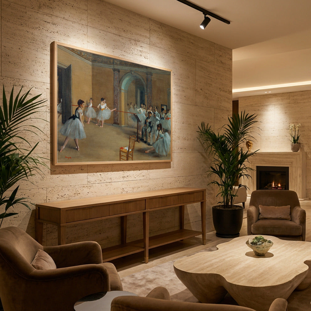The Dance Foyer At the Opera On the Rue Le Peletier - Poster / Art Print - interiör