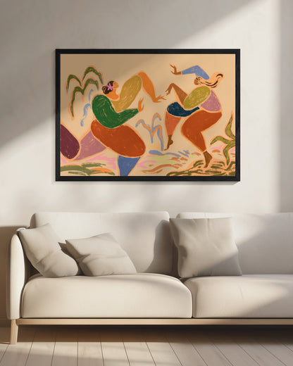 Sisters of the Rhythm - Poster / Art Print - interiör