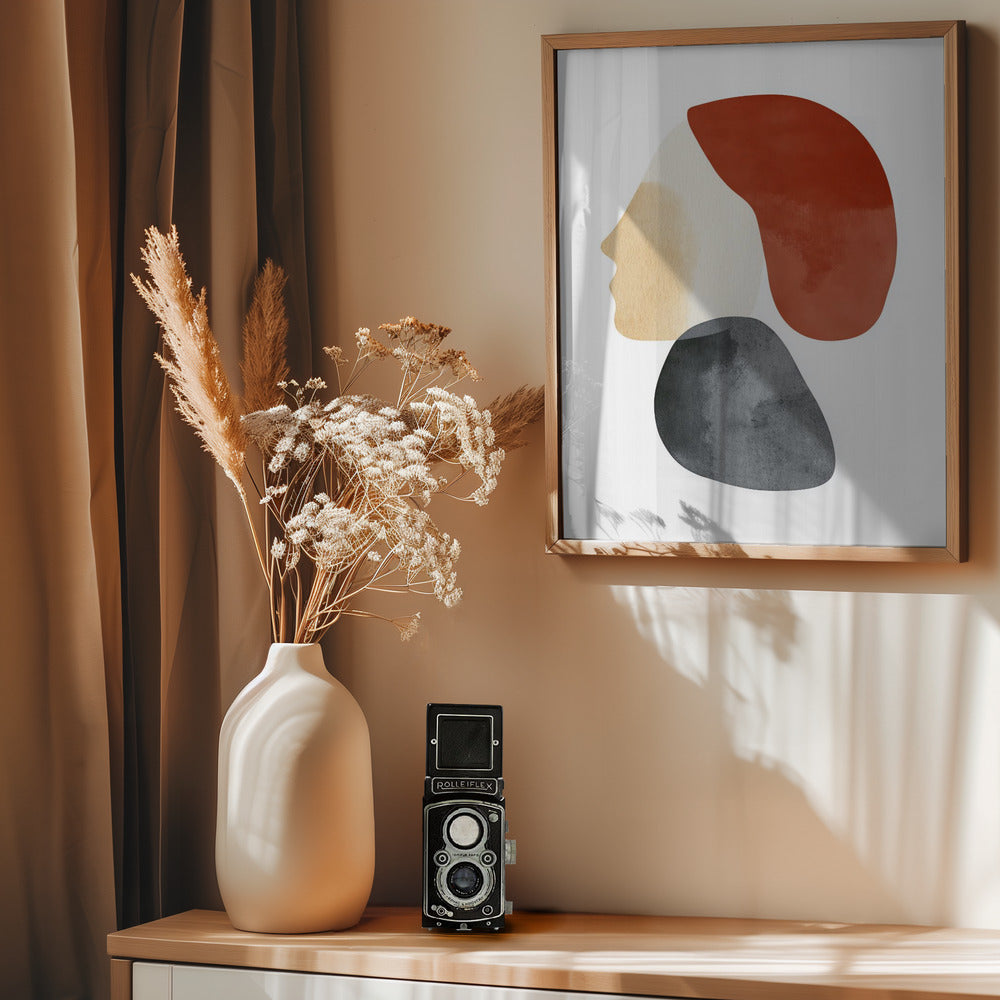 Abstract Minimalist Shapes No 1 - Poster / Art Print - interiör