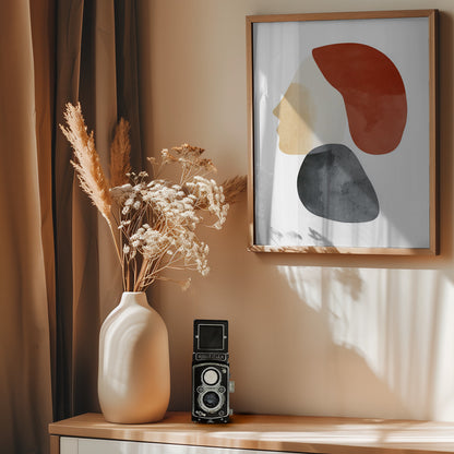 Abstract Minimalist Shapes No 1 - Poster / Art Print - interiör