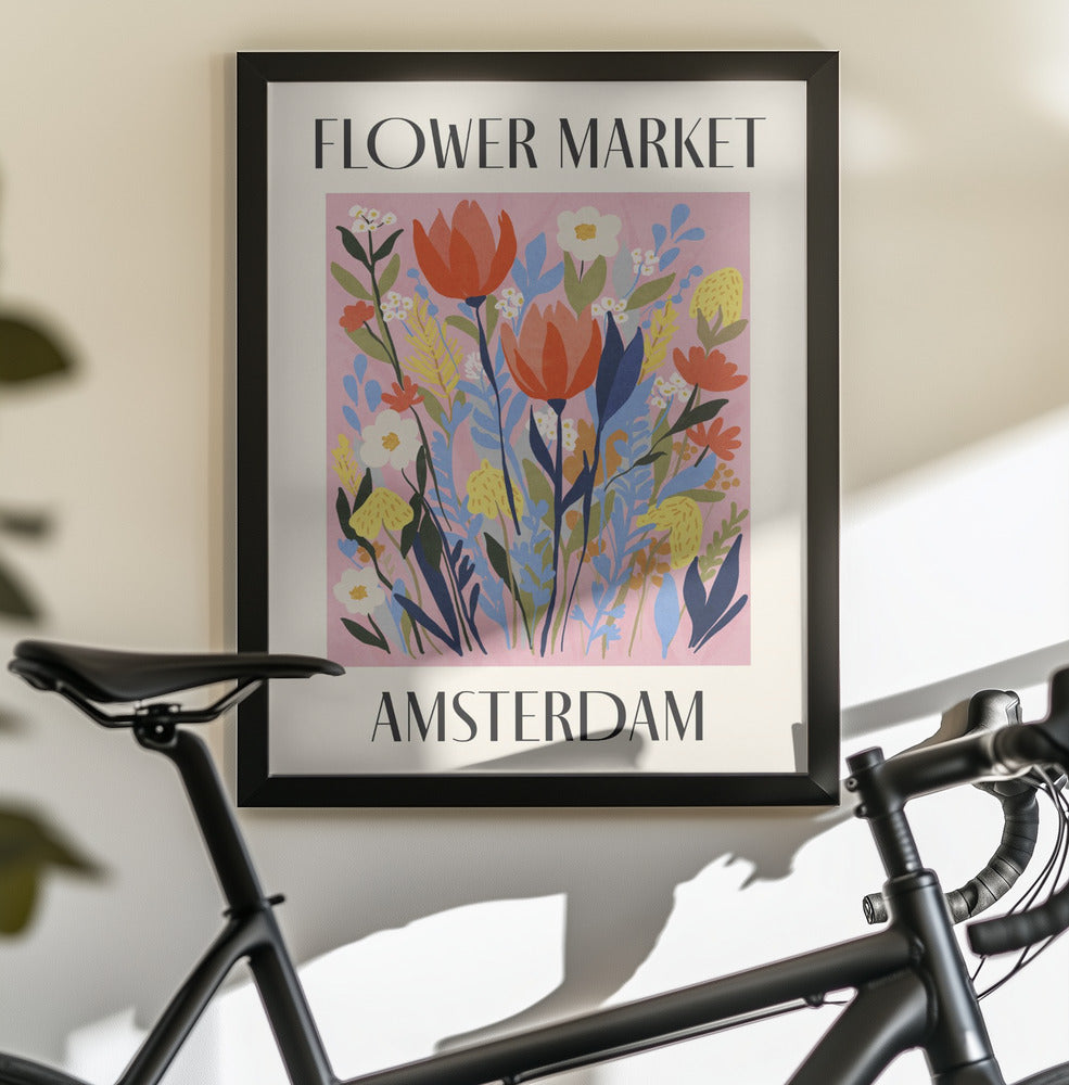 Flower Market Amsterdam Netherlands - Poster / Art Print - interiör
