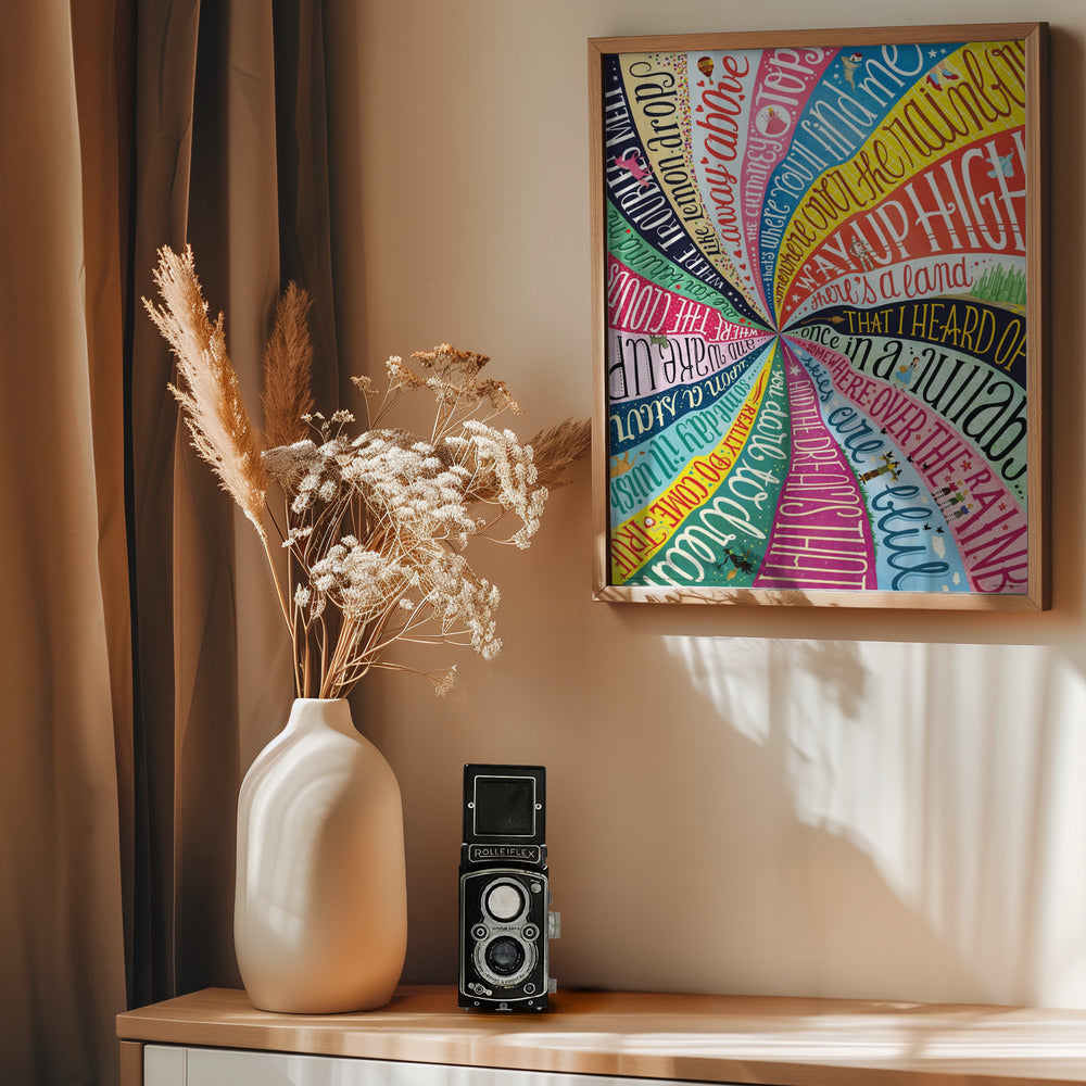 Over the Rainbow - Poster / Art Print - interiör