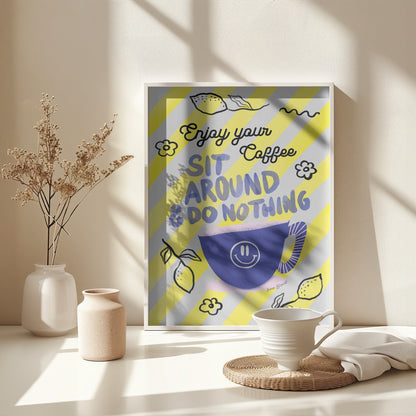 Enjoy Coffee - Poster / Art Print - interiör