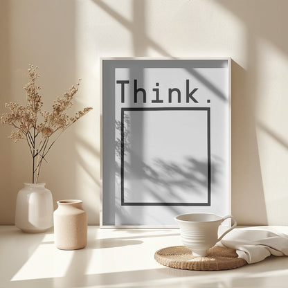 Think - Poster / Art Print - interiör