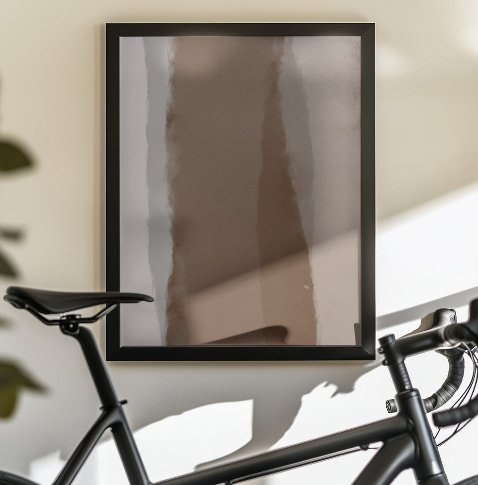 Abstract Mocha Linearity - Poster / Art Print - interiör