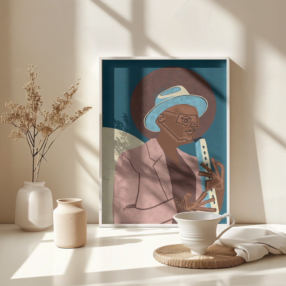 MUSICIAN GUY XIII - Poster / Art Print - interiör