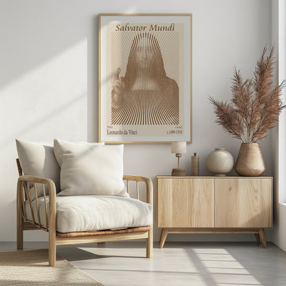 Salvator Mundi – Leonardo Da Vinci  (1499–1510) - Poster / Art Print - interiör