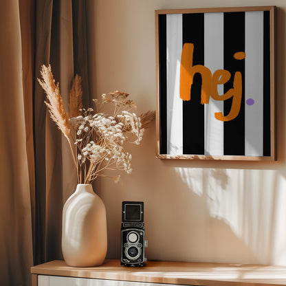 Hej - Poster / Art Print - interiör