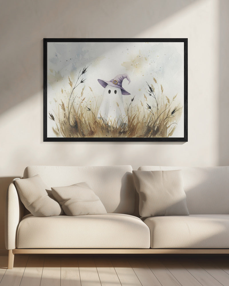 Cute Halloween Ghost - Poster / Art Print - interiör