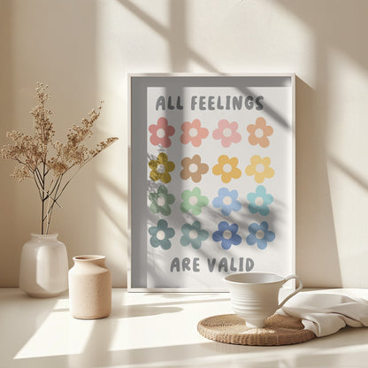 All Feelings Are Valid - Poster / Art Print - interiör