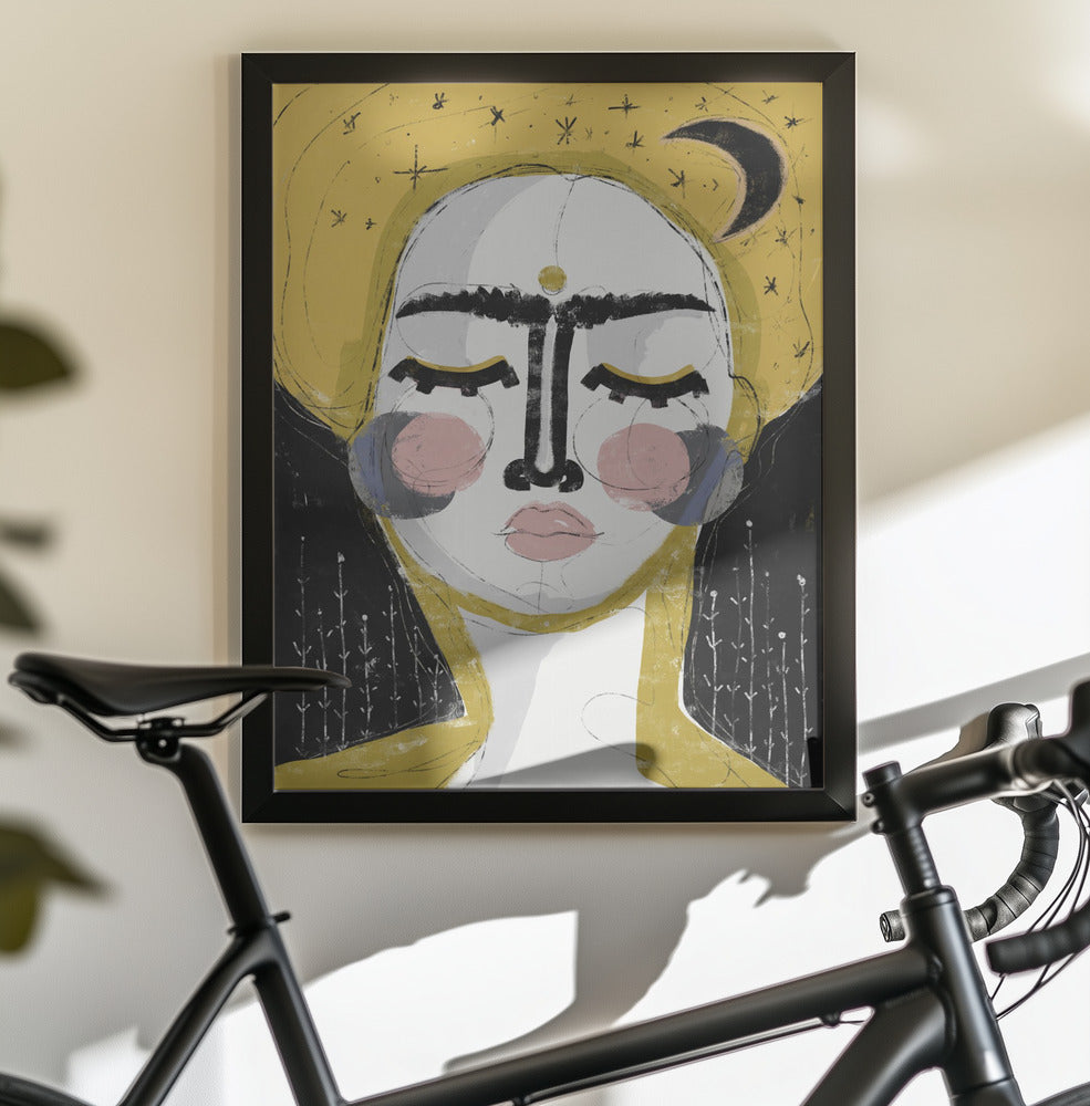 The Goddess Of The Night - Poster / Art Print - interiör