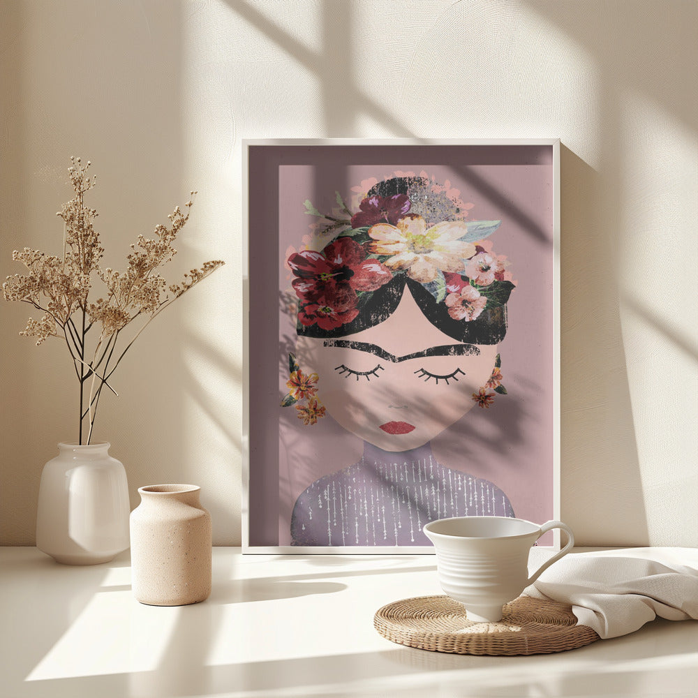 Frida (Pastel Version) - Poster / Art Print - interiör
