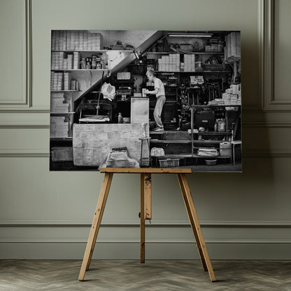 A small old printing shop - Poster / Art Print - interiör