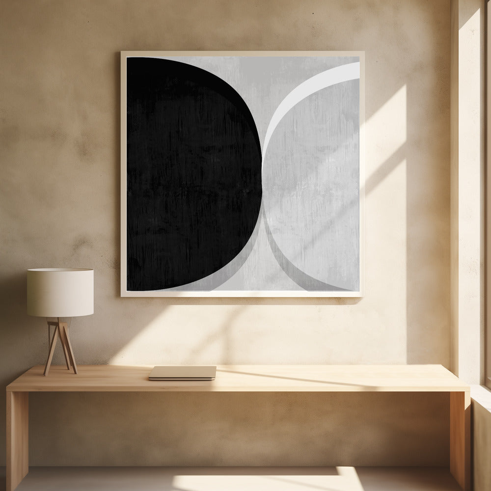 Modern Texture Circular 1 - Poster / Art Print - interiör
