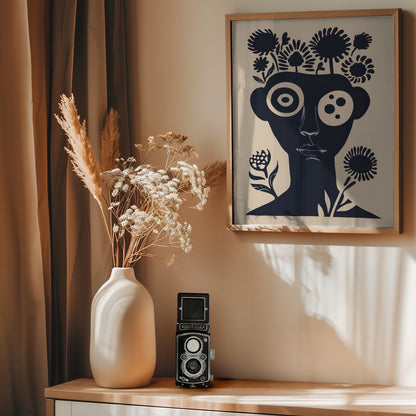 Flower Head - Poster / Art Print - interiör