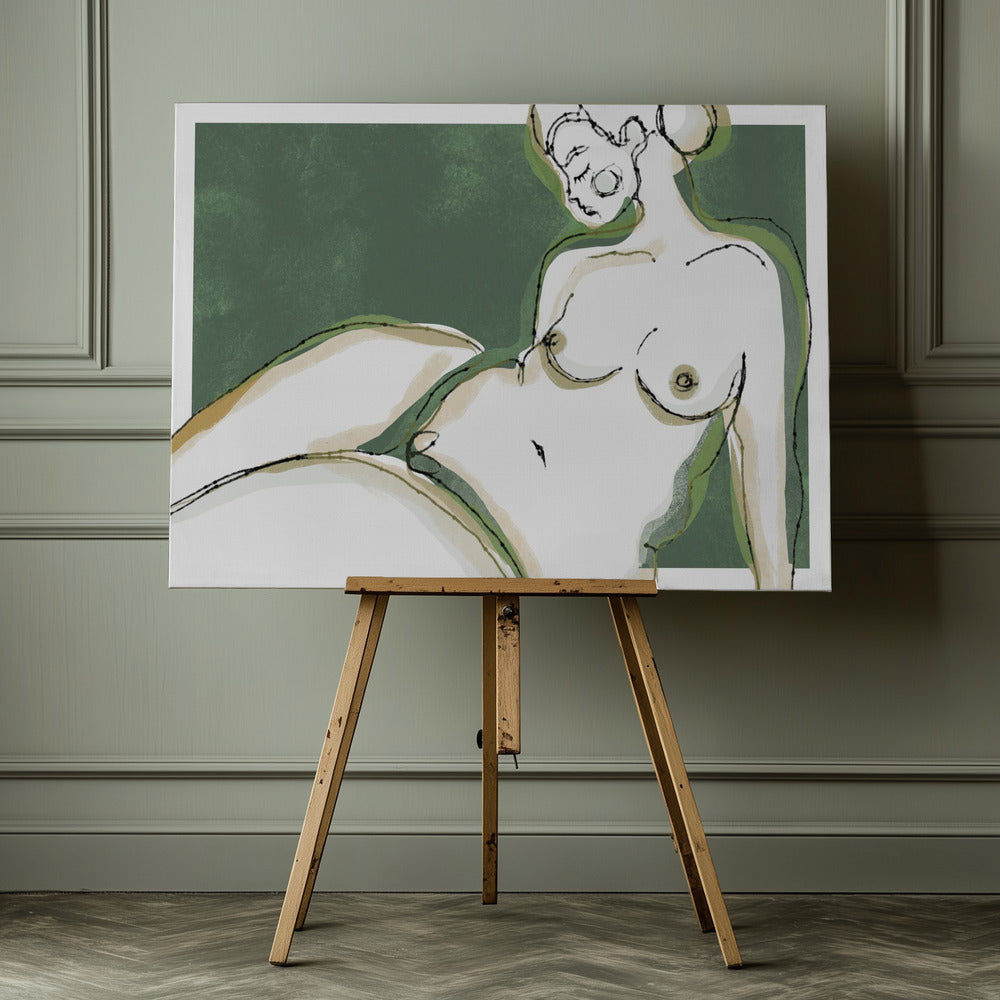 Sensuality (Green Version) - Poster / Art Print - interiör