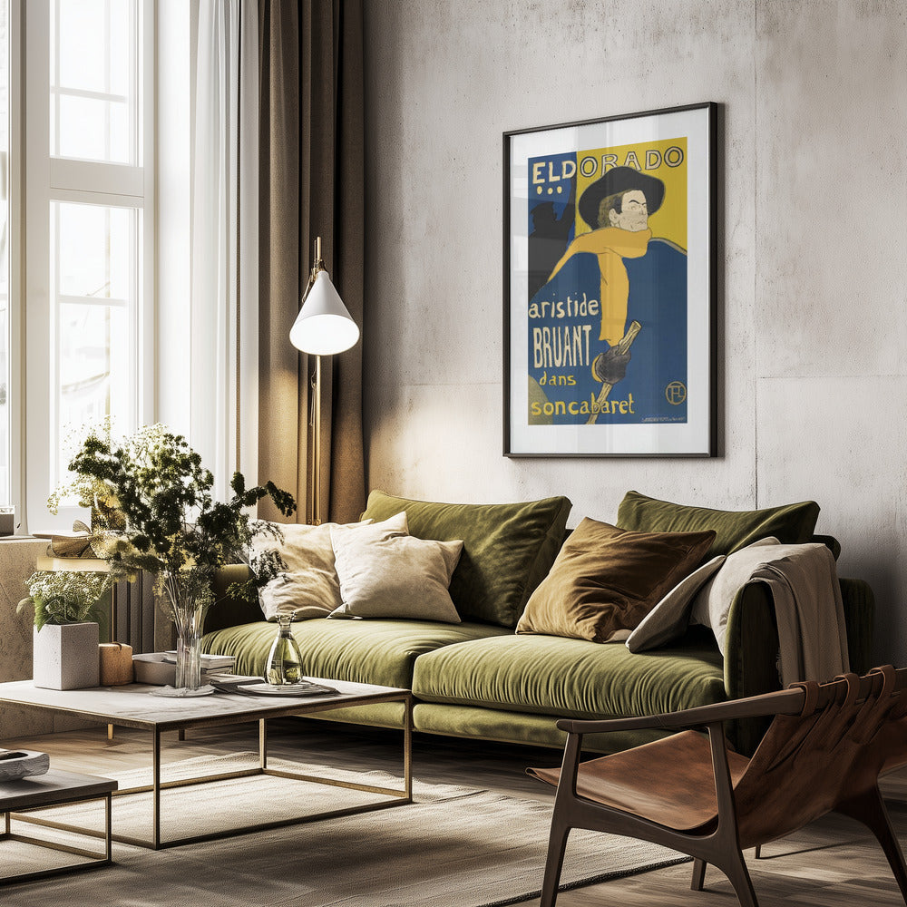 Les Ambassadeurs Aristide Bruant (1892) - Poster / Art Print - interiör