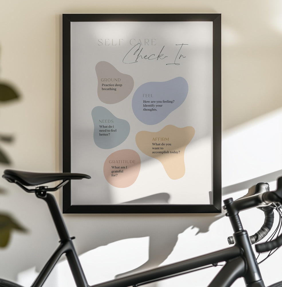 Self Care Checkin - Poster / Art Print - interiör