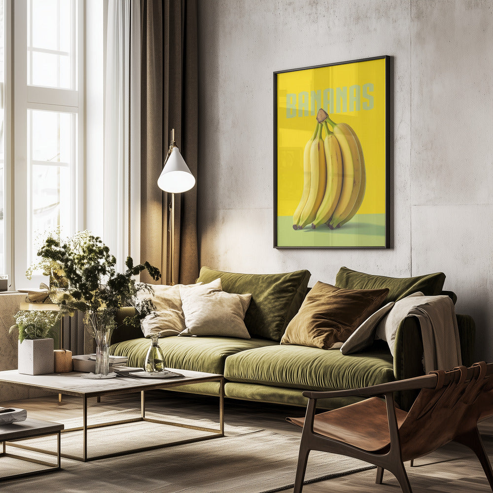 Bananas - Poster / Art Print - interiör