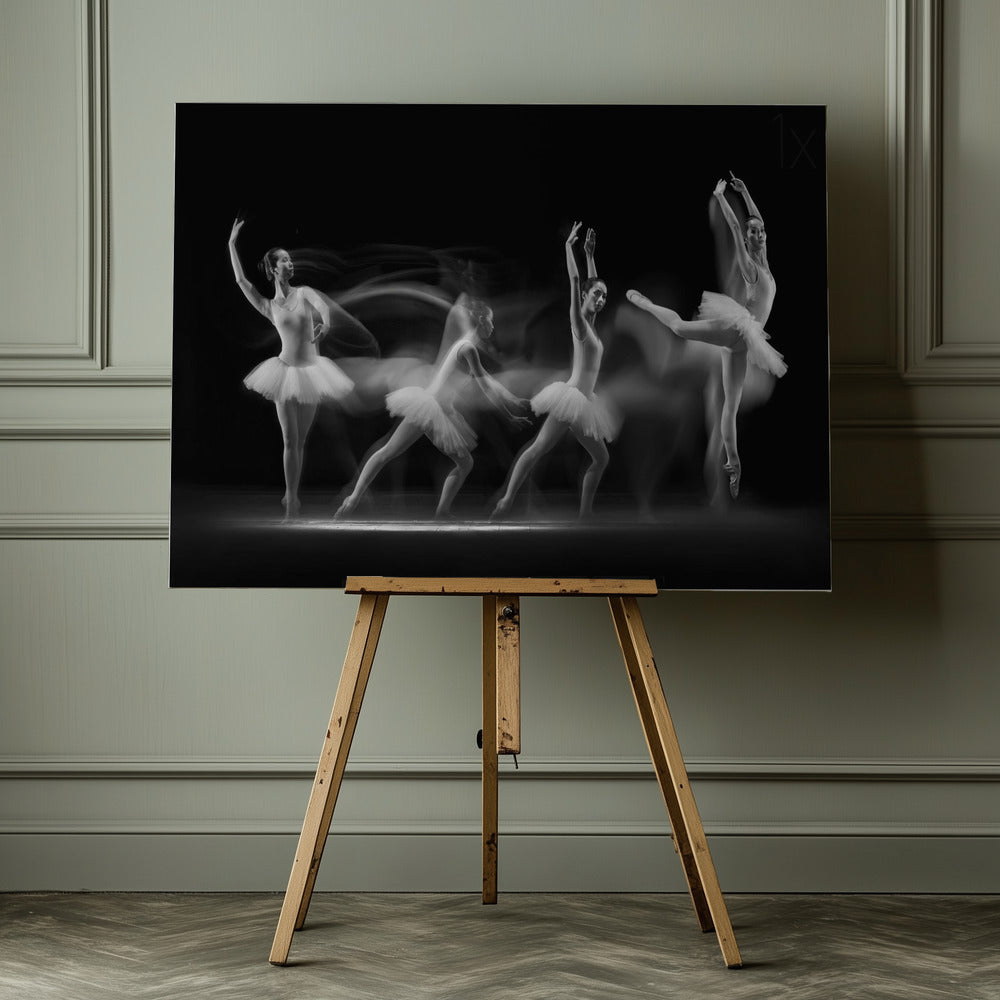 Balerina Art Wave - Poster / Art Print - interiör