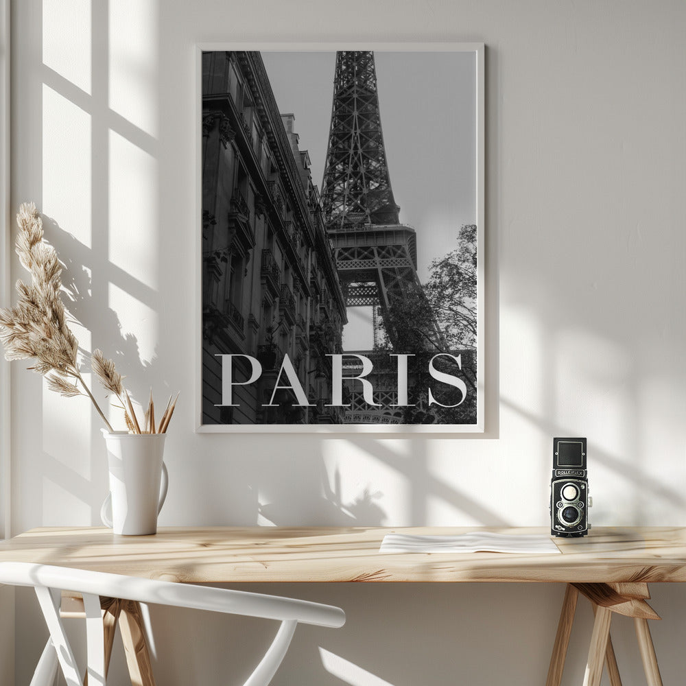 Paris Text 1 - Poster / Art Print - interiör