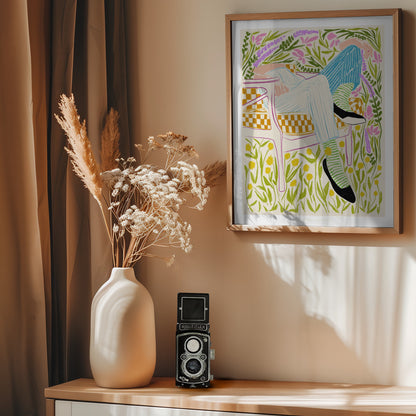 Quiet in the garden - Poster / Art Print - interiör