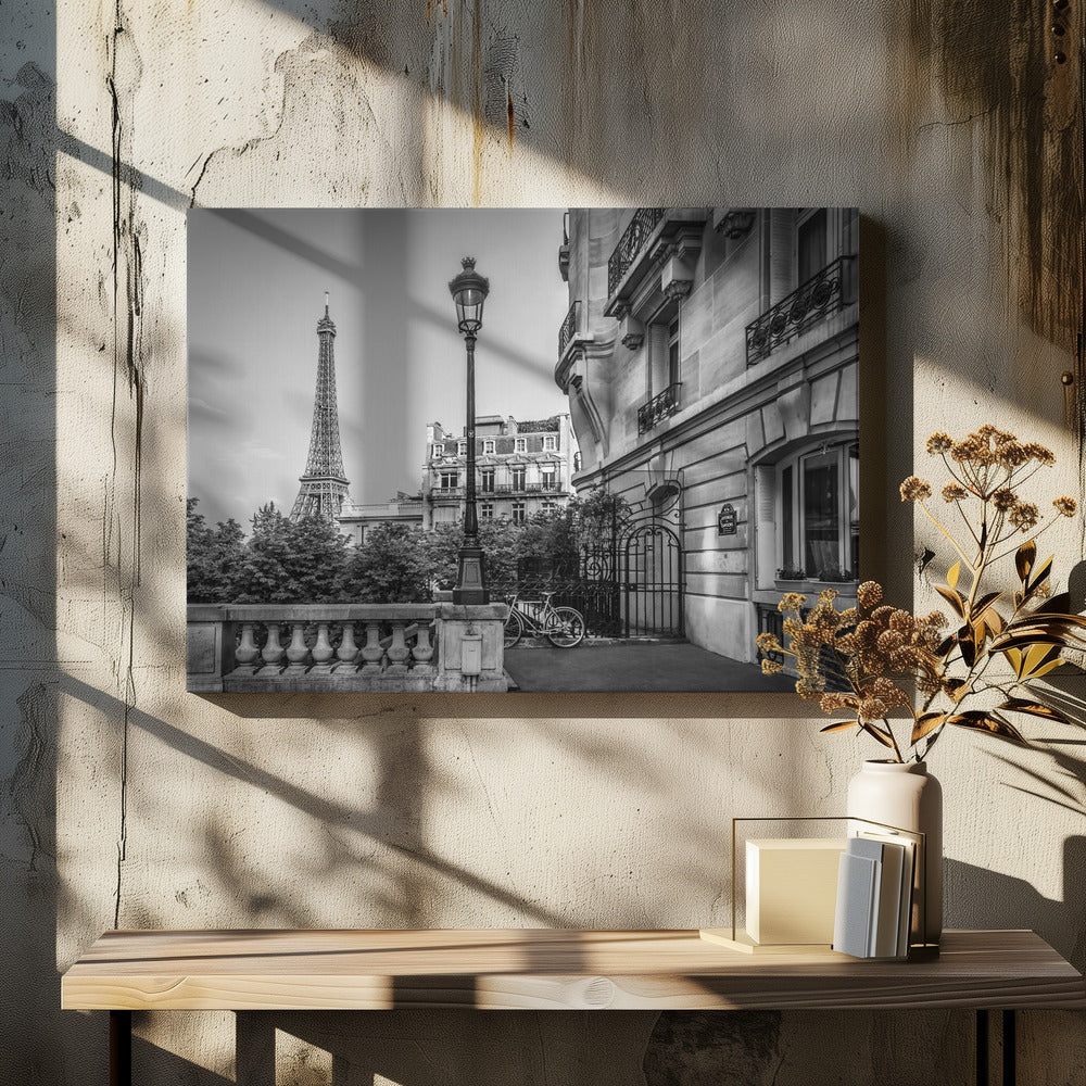 Monochrome Parisian Charme - Poster / Art Print - interiör