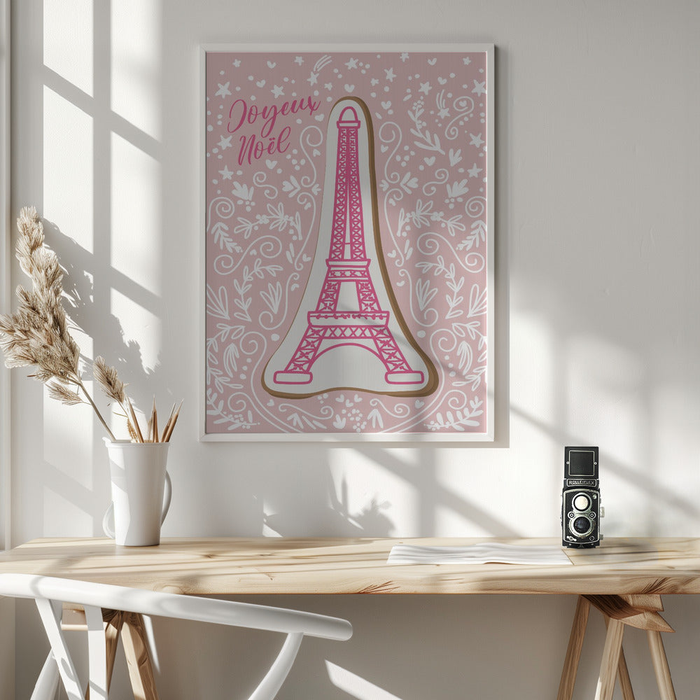 Eiffel tower iced gingerbread cookie - Poster / Art Print - interiör