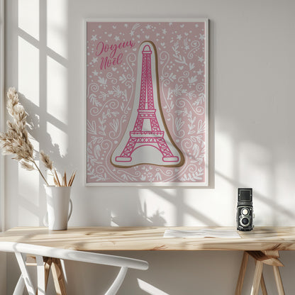 Eiffel tower iced gingerbread cookie - Poster / Art Print - interiör