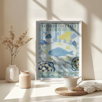 Spécialités de la Mer: Seafood à la Carte - Poster / Art Print - interiör